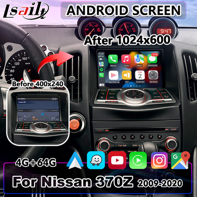 निसान 370Z के लिए Lsailt 7 इंच Android मल्टीमीडिया वीडियो इंटरफ़ेस कारप्ले स्क्रीन