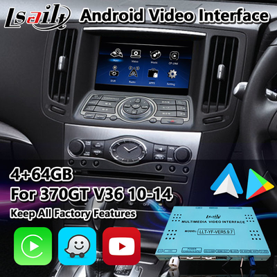 निसान स्काईलाइन 370GT V36 प्रकार SP 2010-2014 के लिए Lsailt Android Carplay इंटरफ़ेस