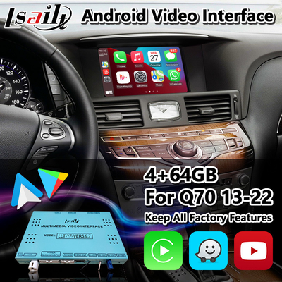 Infiniti Q70 हाइब्रिड Q70S Q70L 2013-2022 के लिए Lsailt Android मल्टीमीडिया वीडियो इंटरफ़ेस