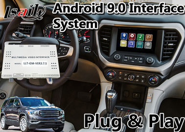 GMC Acadia Carplay वीडियो इंटरफ़ेस के लिए Lsailt Android 9.0 कार जीपीएस नेविगेशन बॉक्स