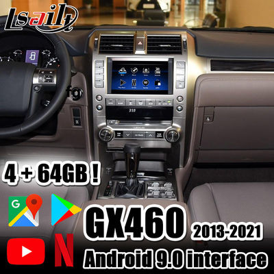 GX460 के लिए Lsailt PX6 लेक्सस वीडियो इंटरफेस में CarPlay, Android Auto, YouTube, Waze, NetFlix 4+64GB शामिल है
