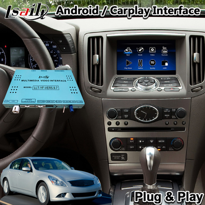 Lsailt Android Carplay मल्टीमीडिया वीडियो इंटरफ़ेस Infiniti G25 G35 G37 के लिए