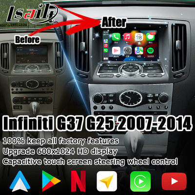 Infiniti G37 G25 . के लिए GPS नेविगेशन निसान मल्टीमीडिया इंटरफ़ेस Android Carplay 1.8G