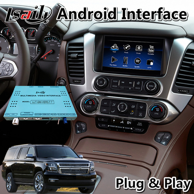 शेवरले उपनगरीय GMC ताहो के लिए Lsailt Android Carplay मल्टीमीडिया वीडियो इंटरफ़ेस