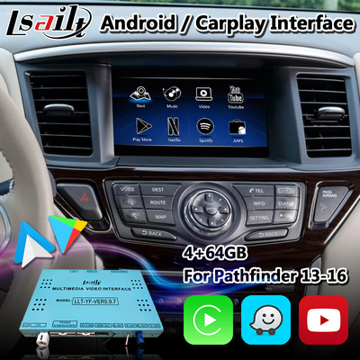 निसान पाथफाइंडर R52 के लिए Lsailt Android वीडियो इंटरफ़ेस वायरलेस कारप्ले Android Auto के साथ