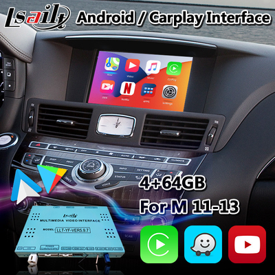 वायरलेस Android Auto के साथ Infiniti M37S M37 के लिए Lsailt Android Carplay इंटरफ़ेस बॉक्स