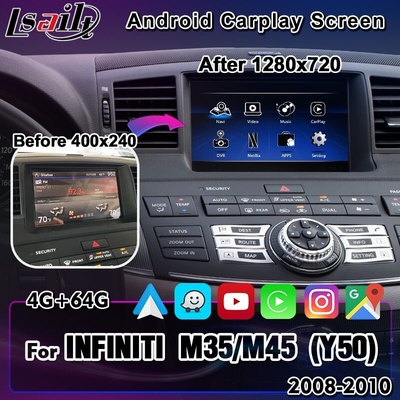 Infiniti M सीरीज 2008-2013 के लिए Lsailt 8 इंच HD एंड्रॉइड कारप्ले स्क्रीन मल्टीमीडिया डिस्प्ले M25 M30d M37 M56 M35h के साथ