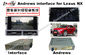 लेक्सस ईएस आरएक्स एनएक्स आईएस कार जीपीएस नेविगेशन सिस्टम है जिसमें रियर व्यू टच स्क्रीन टीवी वीडियो कास्ट स्क्रीन एंड्रॉइड 5.1 है