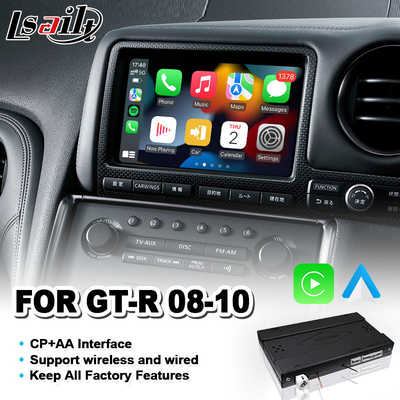 निसान GTR GT-R R35 2008-2010 के लिए Lsailt Android Auto Carplay इंटरफ़ेस