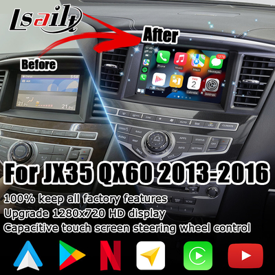 इनफिनिटी QX60 JX35 2013-2016 IT06 के लिए एचडी मल्टी फिंगर टच स्क्रीन कारप्ले एंड्रॉइड ऑटो अपग्रेड
