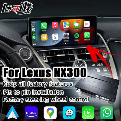 लेक्सस NX300 NX300h 2018 2021 वायरलेस कारप्ले एंड्रॉइड ऑटो इंटरफ़ेस बॉक्स
