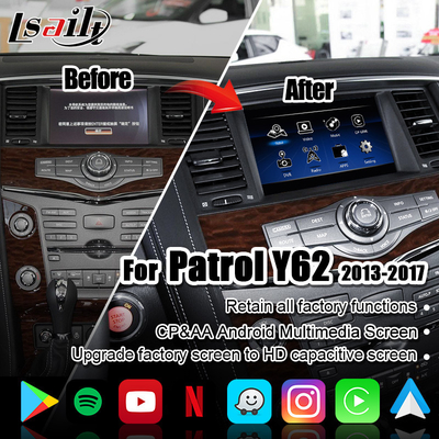 वायरलेस CarPlay, YouTube, अपग्रेड डिस्प्ले के साथ पेट्रोल Nissan Armada के लिए Lsailt कार मल्टीमीडिया स्क्रीन