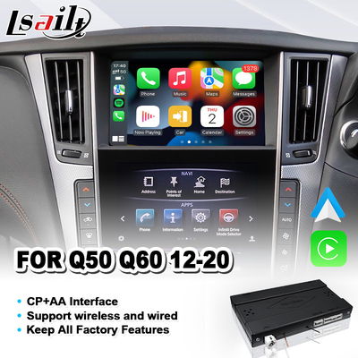 Infiniti Q50 Q60 Q50s 2015-2020 के लिए Lsailt वायरलेस Android Auto Carplay इंटरफ़ेस