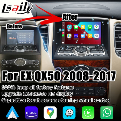 Infiniti QX50 EX35 EX25 EX30d EX37 HD स्क्रीन वायरलेस कारप्ले एंड्रॉइड ऑटो अपग्रेड