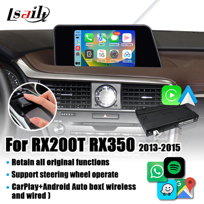 Android Auto, मिरर लिंक, Google मानचित्र के साथ Lexus RX RX200T RX350 के लिए Lsailt CarPlay इंटरफ़ेस