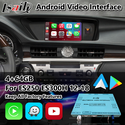 वायरलेस कारप्ले के साथ Lexus ES200 ES250 ES 300h ES350 के लिए Lsailt Android वीडियो इंटरफ़ेस