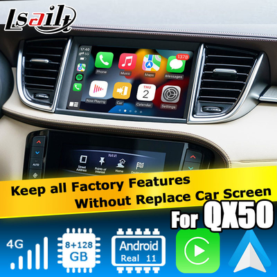 कारप्ले नेविगेशन एंड्रॉयड नेविगेशन वीडियो इंटरफेस Infiniti QX50 2018
