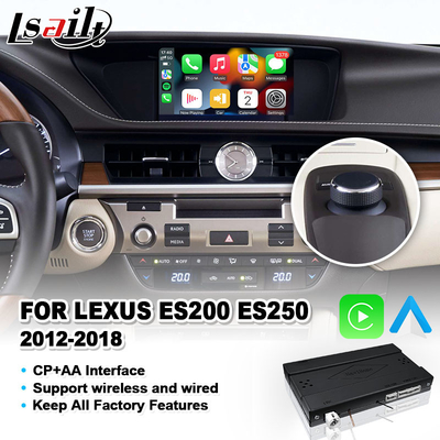 2012-2018 लेक्सस ES250 ES200 ES350 ES300h ES 250 200 बटन नियंत्रण के लिए वायरलेस एंड्रॉयड ऑटो कारप्ले इंटरफ़ेस