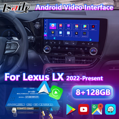 2022-वर्तमान लेक्सस LX LX500d LX600 LX700h के लिए Lsailt एंड्रॉयड कारप्ले मल्टीमीडिया वीडियो इंटरफ़ेस