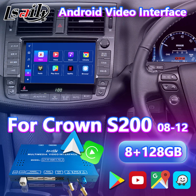 2008-2012 टोयोटा क्राउन S200 GWS204 GRS204 URS204 UZS207 एथलीट Majesta के लिए Lsailt Android मल्टीमीडिया वीडियो इंटरफ़ेस