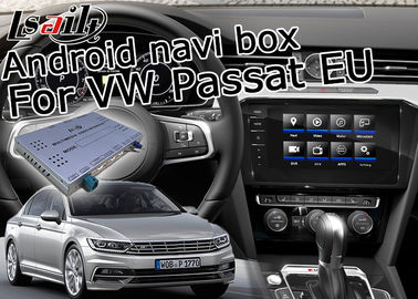 VW Passat B8 MIB MIB2 MQB के लिए पोर्टेबल कार वीडियो इंटरफेस नेविगेशन बॉक्स 6.5 8 9.2 इंच डिस्प्ले