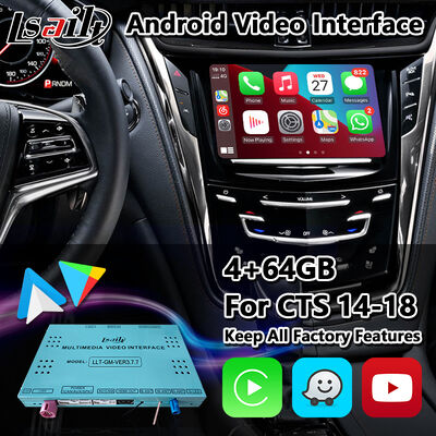 Lsailt Android Carplay मल्टीमीडिया वीडियो इंटरफेस 2013-2019 कैडिलैक सीटीएस सीयूई सिस्टम के लिए