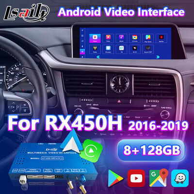 2016-2019 RX 350 RX450h RX200t RX350L RX450L RX300 RX350 के लिए Lsailt Android Carplay लेक्सस वीडियो इंटरफ़ेस