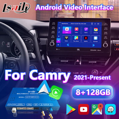 2021-2024 टोयोटा कैमरी हाइब्रिड XSE XLE SL SE XV70 के लिए Lsailt Android Carplay नेविगेशन वीडियो इंटरफ़ेस