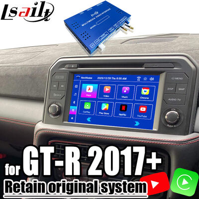 जीटी-आर 2017+इंटीग्रेटेड वायरलेस कारप्ले, यूट्यूब, नेटफ्लिक्स, एंड्रॉइड ऑटो के लिए निसान मल्टीमीडिया इंटरफ़ेस ओईएम एंड्रॉइड अपग्रेड