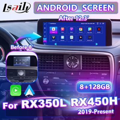 2019-2021 लेक्सस आरएक्स 450h RX300 RX350L RX450hL RX350 RX450h के लिए एलसैल्ट एंड्रॉइड कारप्ले मल्टीमीडिया स्क्रीन