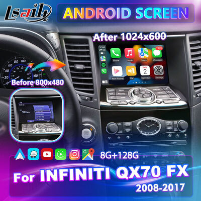 Lsailt एंड्रॉयड कारप्ले मल्टीमीडिया स्क्रीन के लिए 2008-2017 Infiniti FX35 FX37 FX50 FX30D FX QX70