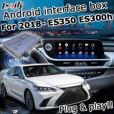 लेक्सस ES 2018 मल्टीमीडिया वीडियो इंटरफ़ेस Android 9.0 कार नेविगेशन बॉक्स वैकल्पिक ES350 ES300h