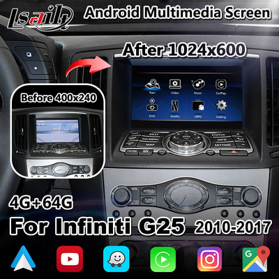 Infiniti G25 Q40 Q60 के लिए Lsailt 7 इंच कार मल्टीमीडिया डिस्प्ले कारप्ले स्क्रीन