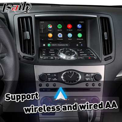 Infiniti G25 G35 G37 स्काईलाइन 370GT 350GT (V36) के लिए वायरलेस एंड्रॉइड ऑटो कारप्ले इंटरफ़ेस 2008-2013 वर्ष