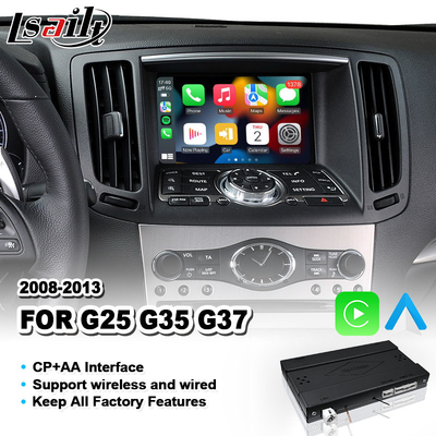 Infiniti G25 G35 G37 स्काईलाइन 370GT 350GT (V36) के लिए वायरलेस एंड्रॉइड ऑटो कारप्ले इंटरफ़ेस 2008-2013 वर्ष