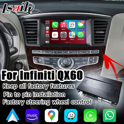 इनफिनिटी JX35 QX60 वायरलेस कारप्ले एंड्रॉइड ऑटो इंटरफेस नॉन डैमेज अपग्रेड सॉल्यूशन