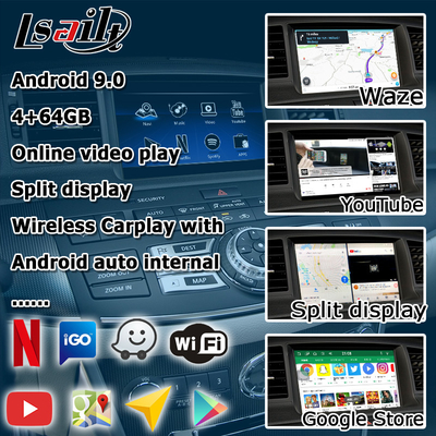 Infiniti M35 M45 Nissan Fuga HD मल्टी फिंगर टच स्क्रीन अपग्रेड कारप्ले Android ऑटो वीडियो इंटरफ़ेस