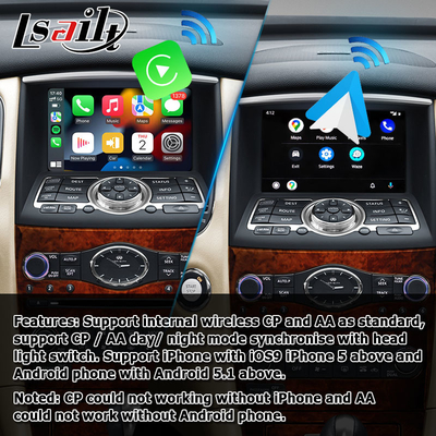 इनफिनिटी QX50 EX EX35 EX25 EX37 निसान स्काईलाइन क्रॉसओवर एंड्रॉइड एचडी स्क्रीन कारप्ले एंड्रॉइड ऑटो अपग्रेड