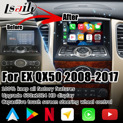 इनफिनिटी QX50 EX EX35 EX25 EX37 निसान स्काईलाइन क्रॉसओवर एंड्रॉइड एचडी स्क्रीन कारप्ले एंड्रॉइड ऑटो अपग्रेड
