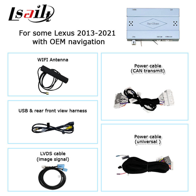 Lsailt द्वारा लेक्सस LS600h LS460 2012-2017 12 डिस्प्ले एंड्रॉइड ऑटो स्क्रीन मिररिंग के लिए वायरलेस कारप्ले अपग्रेड