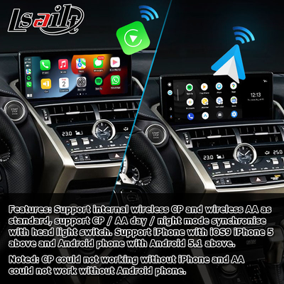 लेक्सस NX300 NX300h 2018 2021 वायरलेस कारप्ले एंड्रॉइड ऑटो इंटरफ़ेस बॉक्स