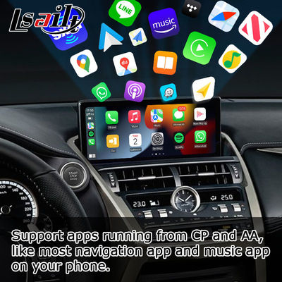 लेक्सस NX300 NX300h 2018 2021 वायरलेस कारप्ले एंड्रॉइड ऑटो इंटरफ़ेस बॉक्स