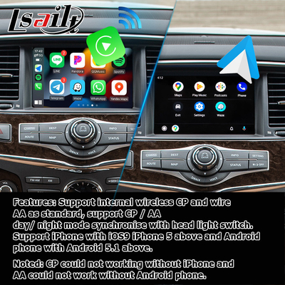 इनफिनिटी QX80 QX56 Z62 कारप्ले एंड्रॉइड ऑटो मल्टी फिंगर एचडी टच स्क्रीन upgarde IT08