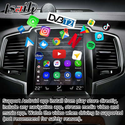 Volvo S60 S90 के लिए Android वीडियो इंटरफ़ेस अपग्रेड Carplay AI Box 4GB RAM
