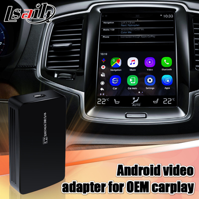 Volvo S60 S90 के लिए Android वीडियो इंटरफ़ेस अपग्रेड Carplay AI Box 4GB RAM
