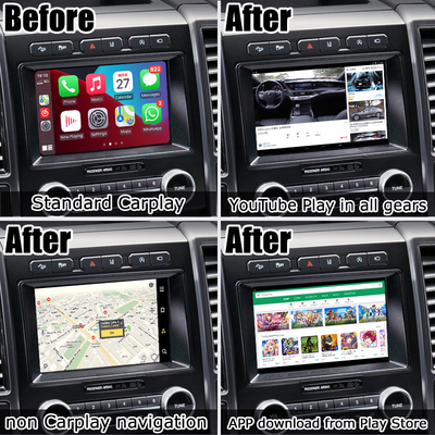 Ford SYNC3 कारों के लिए 64GB Android मल्टीमीडिया वीडियो इंटरफ़ेस AI बॉक्स