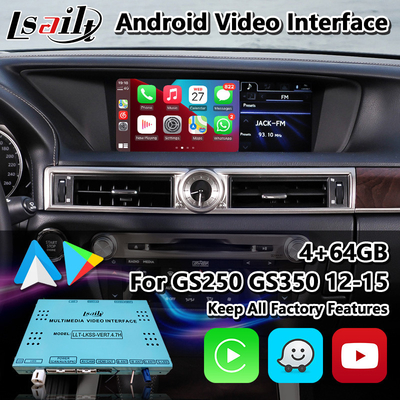 लेक्सस GS250 GS350 GS450h GS300h GS L10 2012-2015 के लिए Lsailt एंड्रॉइड कार वीडियो इंटरफ़ेस