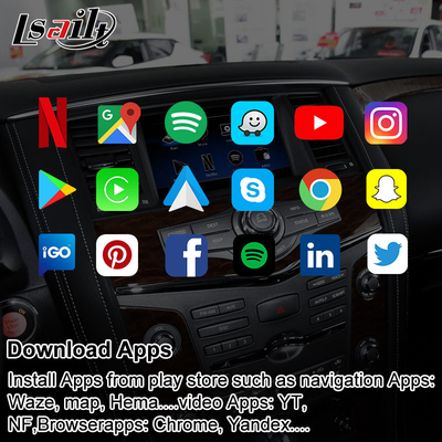 वायरलेस CarPlay, YouTube, अपग्रेड डिस्प्ले के साथ पेट्रोल Nissan Armada के लिए Lsailt कार मल्टीमीडिया स्क्रीन