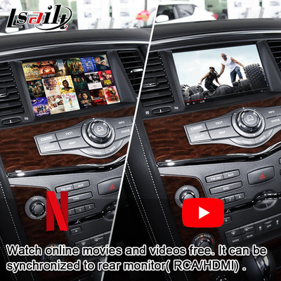 वायरलेस CarPlay, YouTube, अपग्रेड डिस्प्ले के साथ पेट्रोल Nissan Armada के लिए Lsailt कार मल्टीमीडिया स्क्रीन
