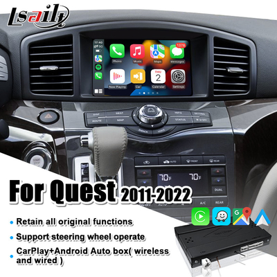 YouTube, Android Auto के साथ Nissan Quest, Patrol, Armada, Infiniti QX के लिए वायरलेस CarPlay इंटरफ़ेस
